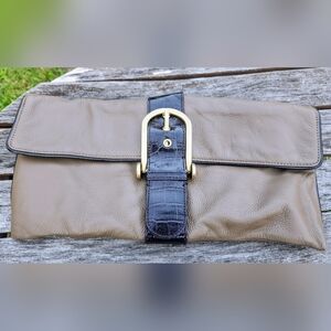 BCBGMAXAZRIA Leather Clutch Purse